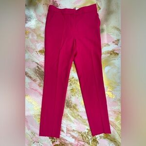 Stella McCartney fuchsia slim wool pants 38/ 6